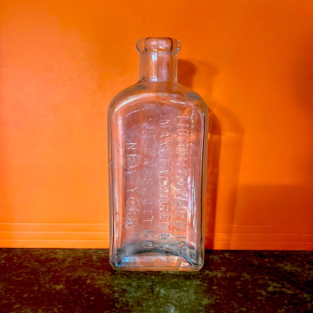 Antique vintage apothecary cork top bottle